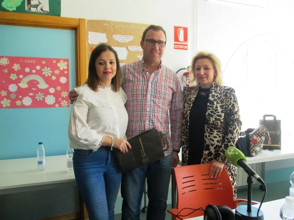 Pilar Boyero graba Soy lo Prohibido para Canal Extremadura en Pinofranqueado. ARCHIVO
