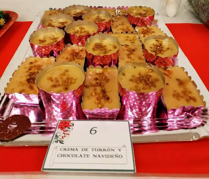 Crema de turron y chocolate navide&ntilde;o de Lourdes Blanco de Hernan Perez