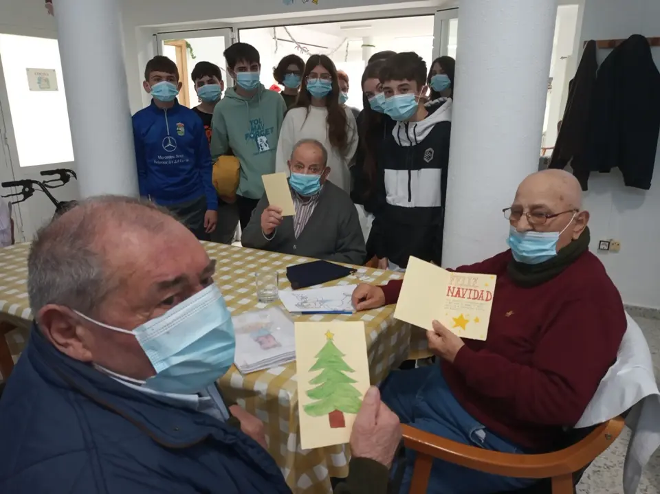 Visita del IES Enrique D&iacute;ez Canedo por Navidad (1)