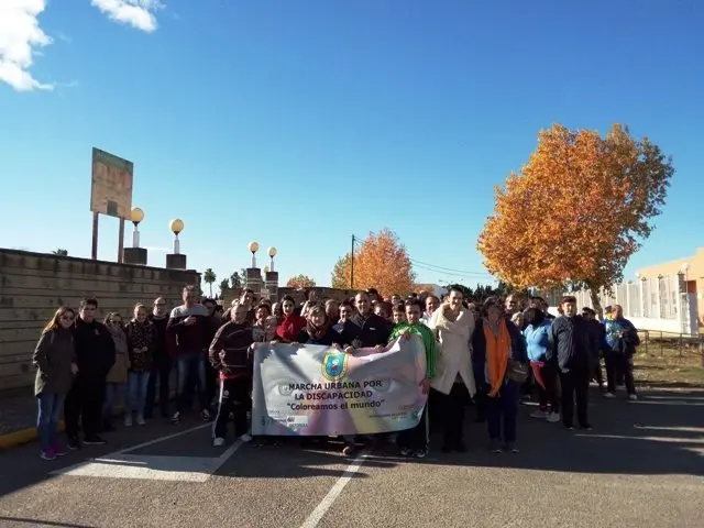 Cabecera de la I Marcha por la Discapacidad de Mensajeros de la Paz celebrada en 2017