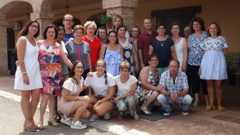 Daniel Incera con los trabajadores de la RM de Carrascalejo