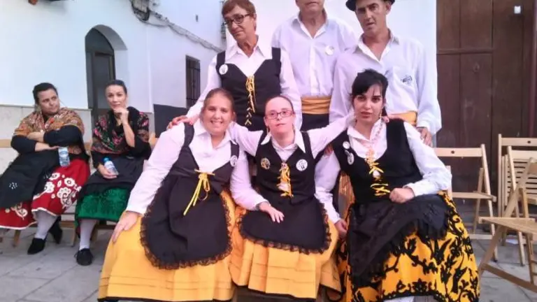 Marta, Juli y Carlos con Raquel Ana Maria y Jesica