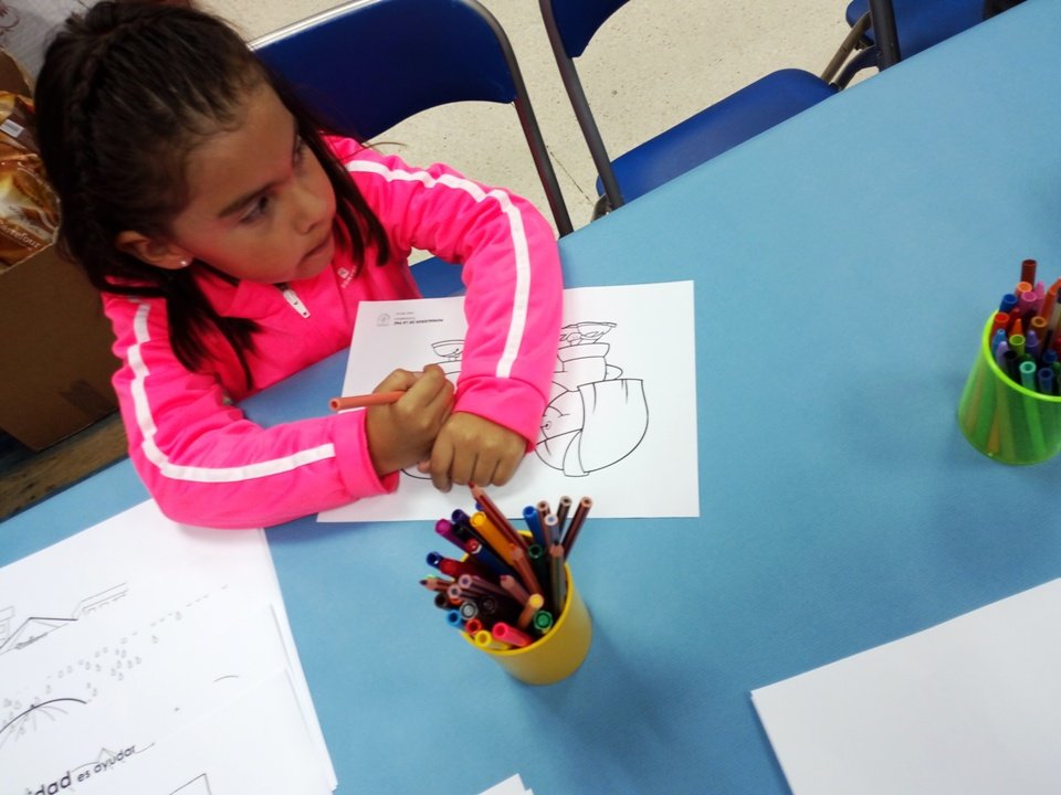 Taller infantil organizado por el Programa de Atención a las Familias en Riesgo de Mërida