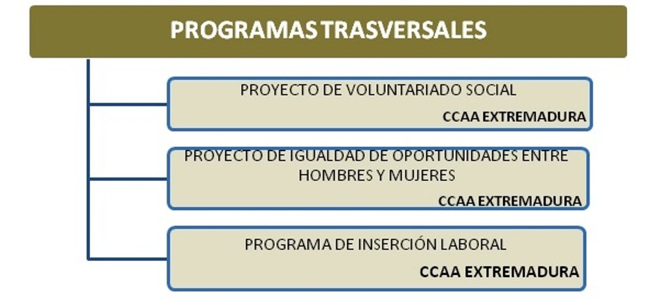 Programas transversales de Mensajeros de la Paz Extremadura