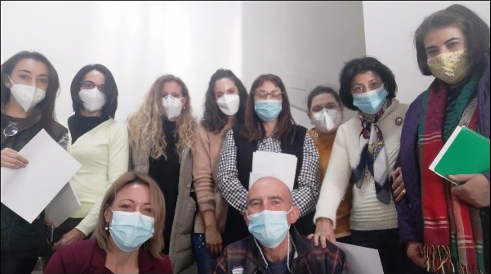 Trabajadoras Sociales SSASB de Navalmoral de la Mata, Los Ibores y Talayuela así como las Mediadoras Familiares y coordinadora del Servicio